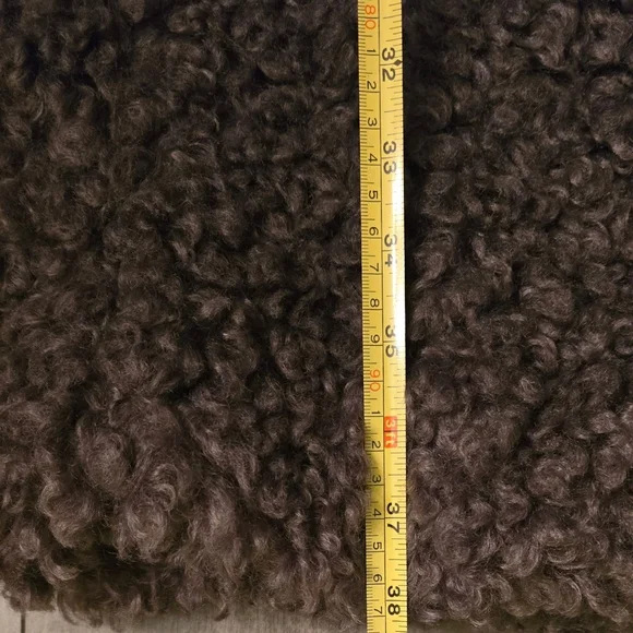 H&M Pile Coat XS - Dark Taupe - Picture 13 of 13